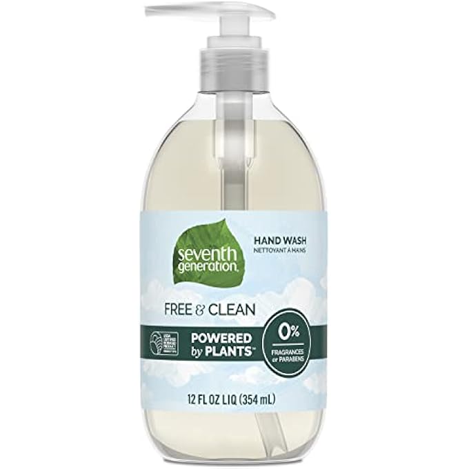 Seventh Generation HAND WASH, FREE & CLEAN UNSCENTED HAND SOAP, 12OZ - Image 1